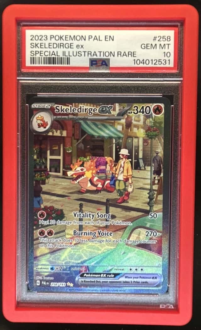 2023 Pokemon SV Paldea Skeledirge ex Special Illustration Rare #258/193 PSA 10