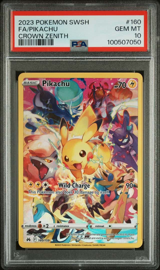 2023 Pokemon SWSH Crown Zenith Pikachu #160/159 PSA 10 GEM MINT GEM MINT
