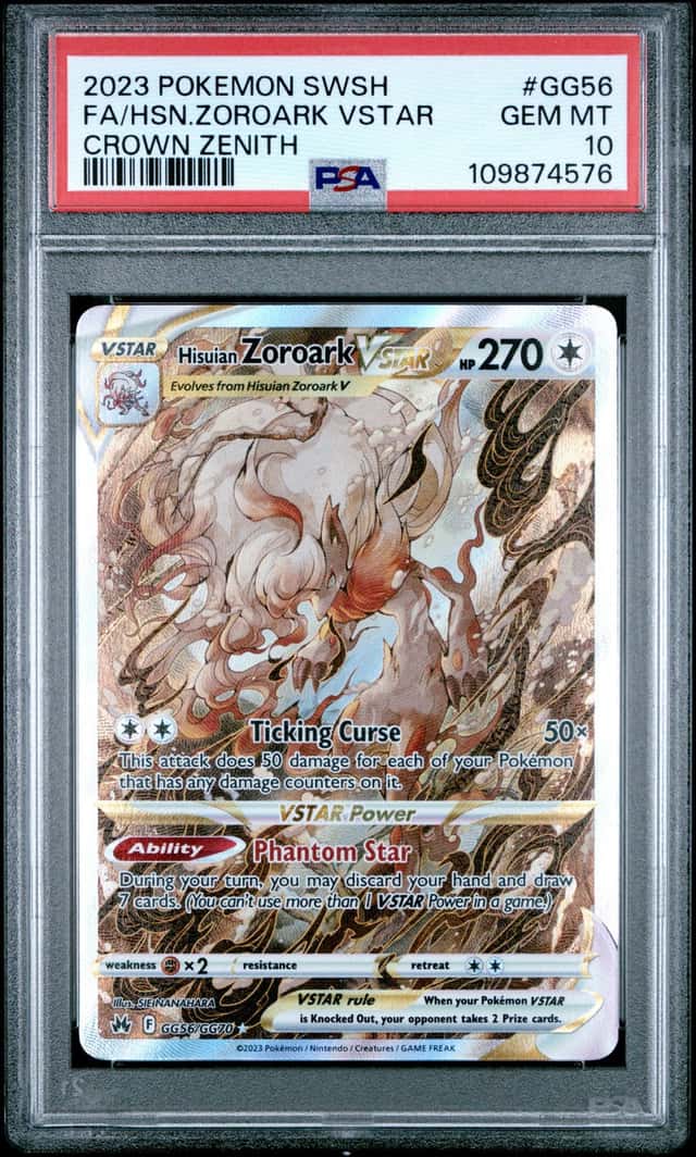 2023 Pokemon SWSH Hisuian Zoroark VST Galarian Gallery #GG56/GG70 PSA 10