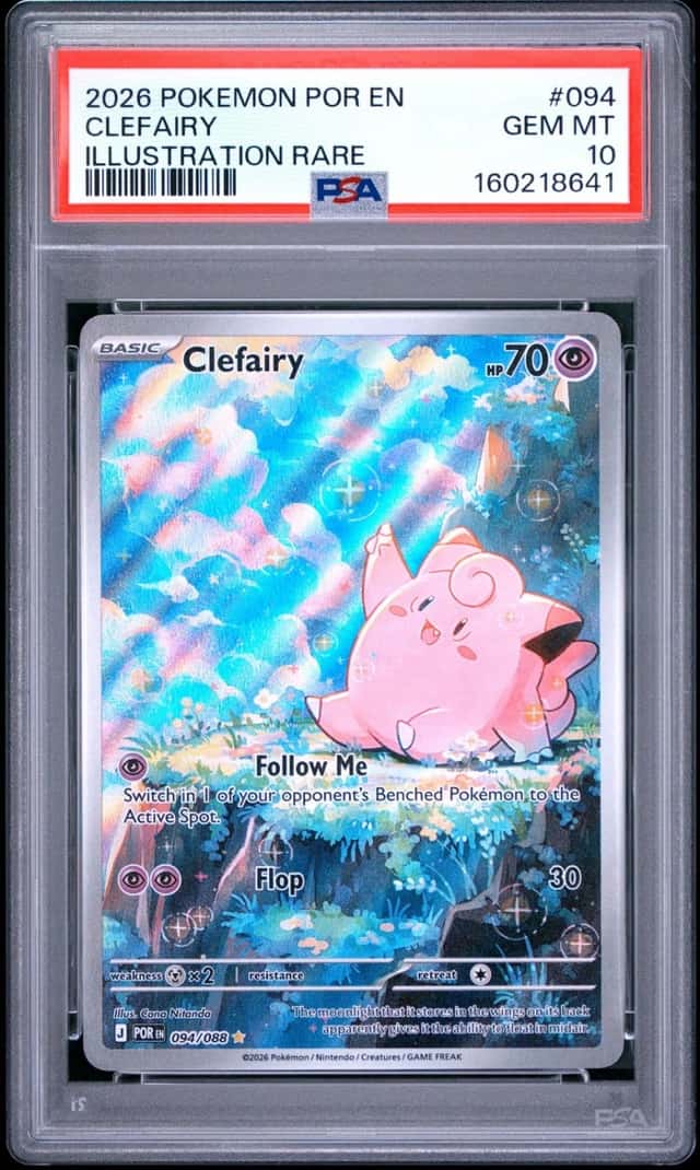 2026 POKEMON POR EN-PERFECT ORDER ILLUSTRATION RARE #094 CLEFAIRY PSA 10