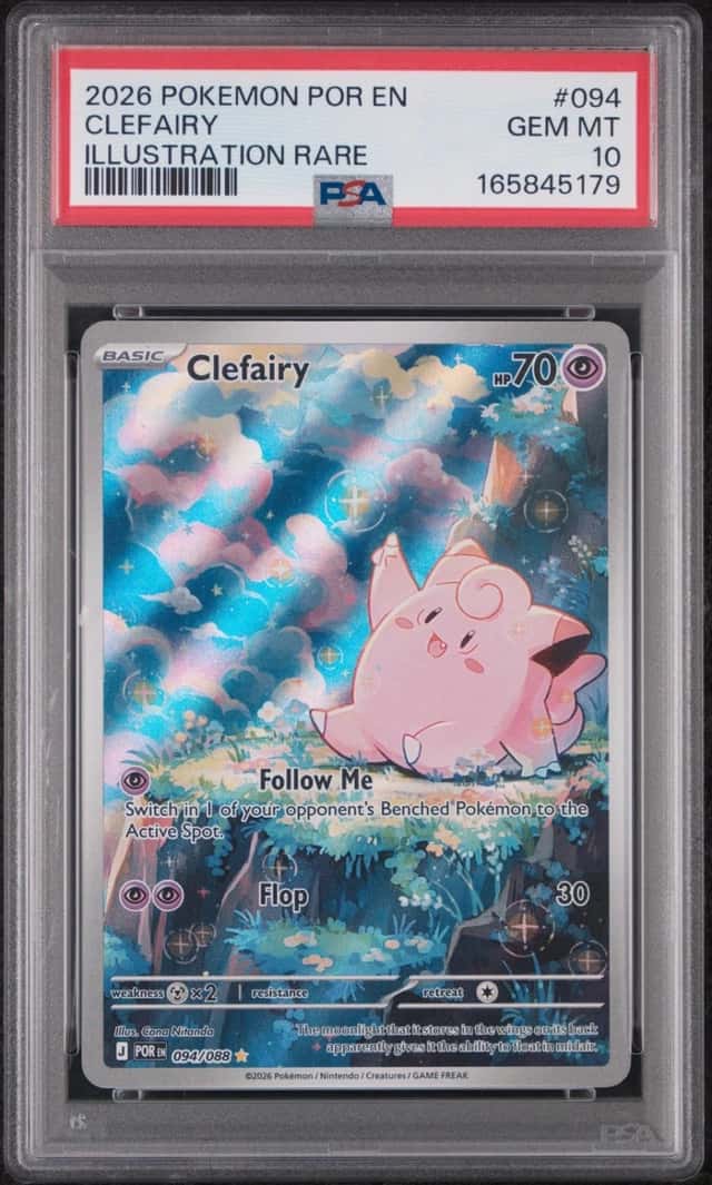 2026 POKEMON POR EN-PERFECT ORDER ILLUSTRATION RARE #094 CLEFAIRY PSA 10
