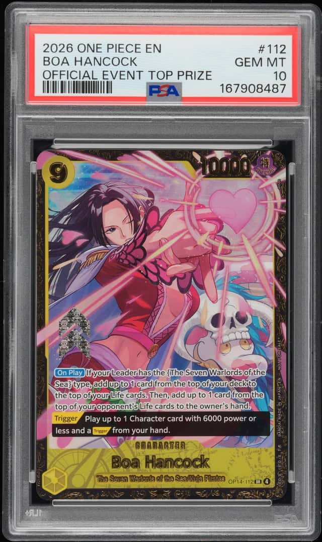 2026 One Piece EN Official Event Top 64 Prize #112 Boa Hancock PSA 10 GEM MINT