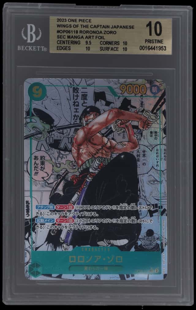 2023 One Piece Wings of the Captain Japanese Manga Art Roronoa Zoro #OP06-118