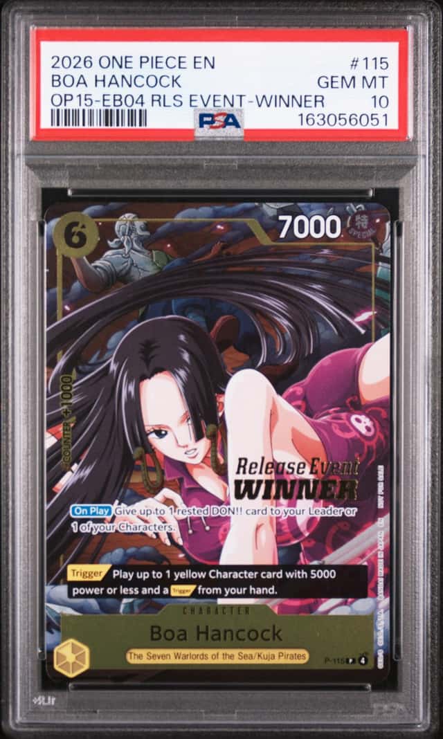 2026 ONE PIECE PROMOS RELEASE EVENT-WINNER #115 BOA HANCOCK PSA 10