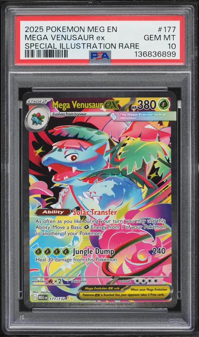 2025 Pokemon Mega Evolution SIR Mega Venusaur EX #177 PSA 10 GEM MINT