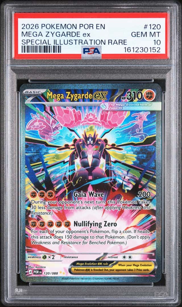 2026 POKEMON POR EN MEGA ZYGARDE PSA 10