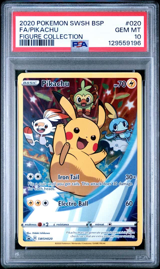Pokemon SWSH Black Star Promos Pikachu 2020 #SWSH020 PSA 10 GEM MINT GEM MINT
