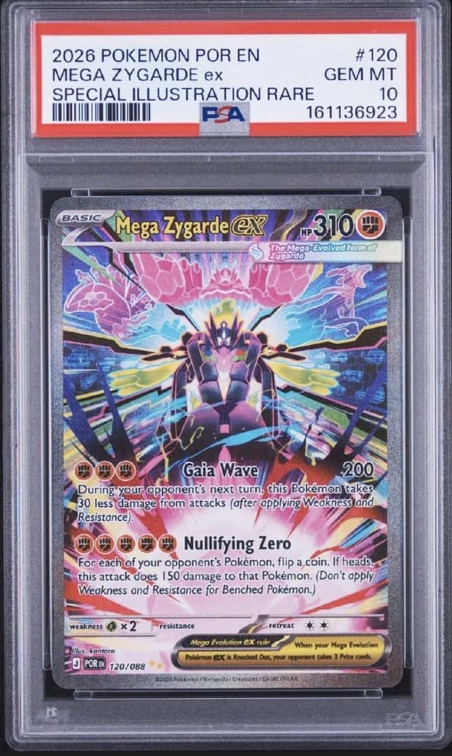 Pokemon 2026 Mega Zygarde ex 120/088 SIR Perfect Order GEM MINT PSA 10