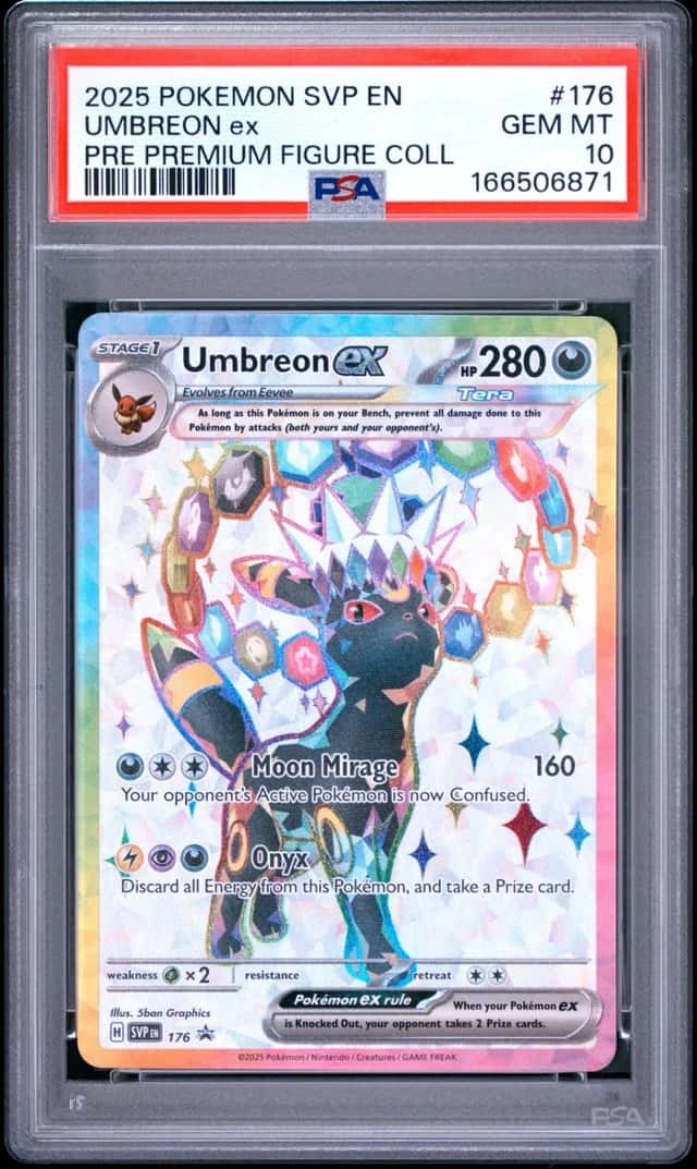 2025 POKEMON SVP EN-SV BLACK STAR PROMO #176 UMBREON EX PSA 10