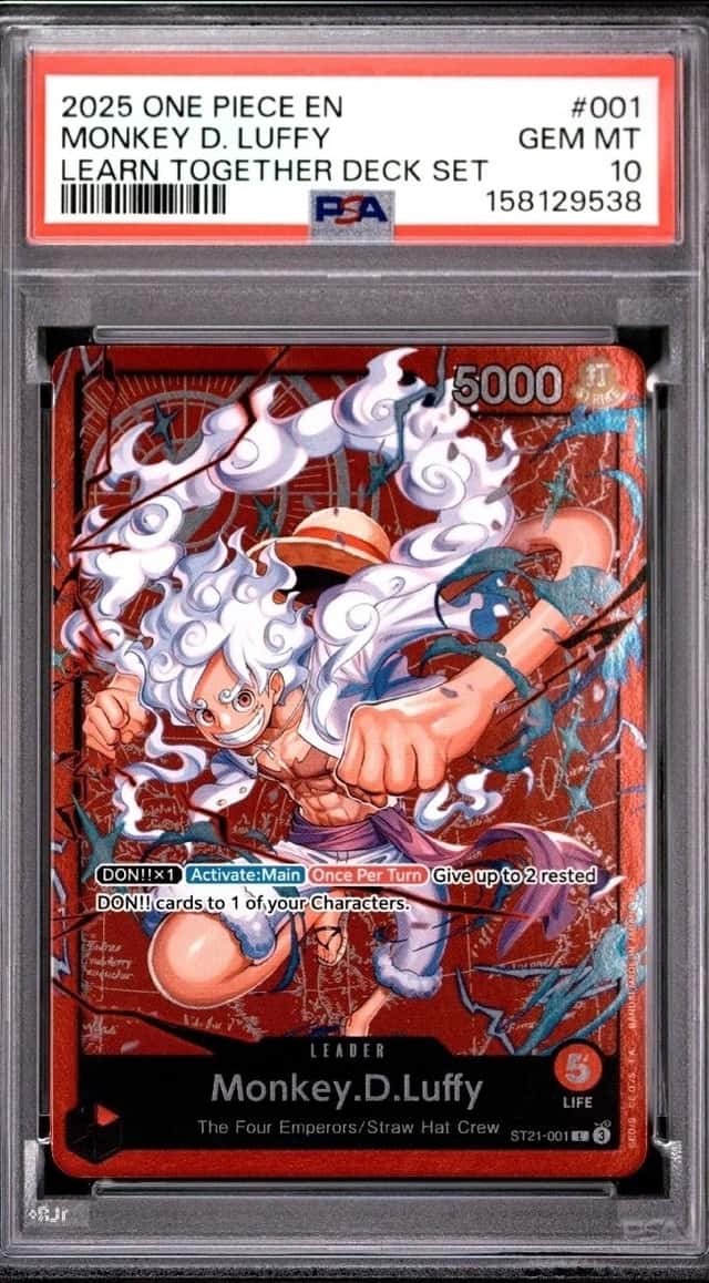 Monkey.D.Luffy - ST21-001 (Luffy Deck) ST21-001 Learn Together Deck Set Psa10