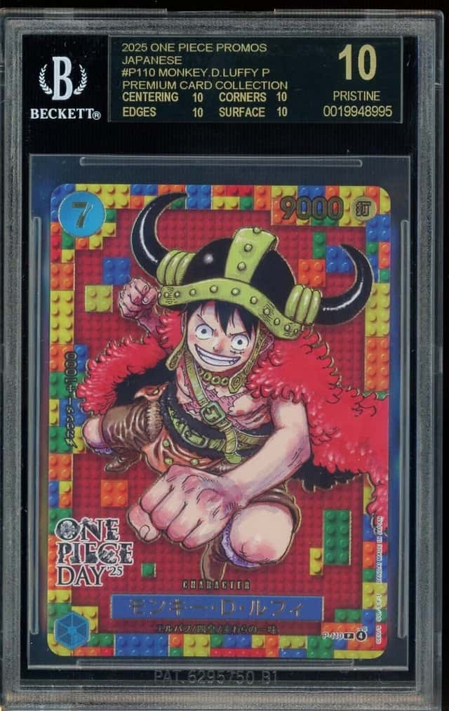 2025 One Piece Promos JPN P110 Monkey D. Luffy Premium Card BGS 10 BLACK LABEL