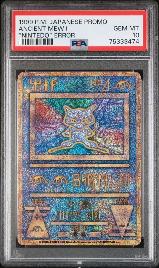 POKEMON ANCIENT MEW I 1998-99 JPN PROMO "NINTEDO" ERROR PSA 10