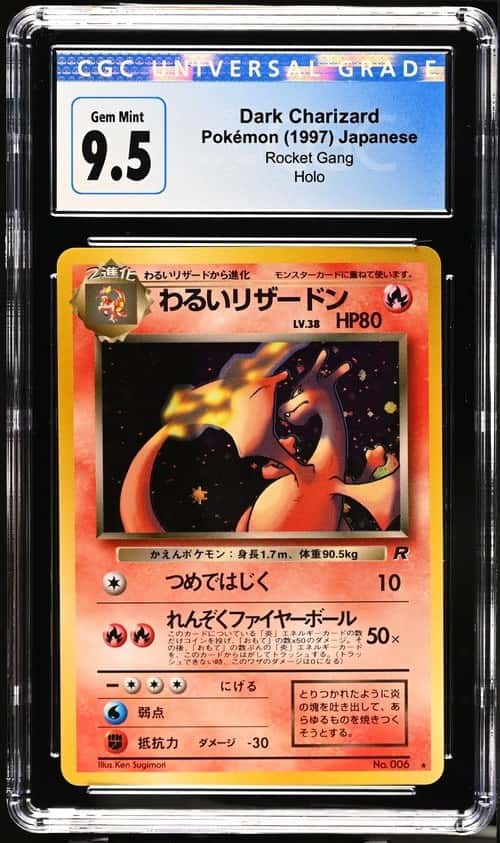 Pokemon Dark Charizard '97 JPN Rocket Gang #6 Holo CGC Blue Label 9.5 CGC 10 Now