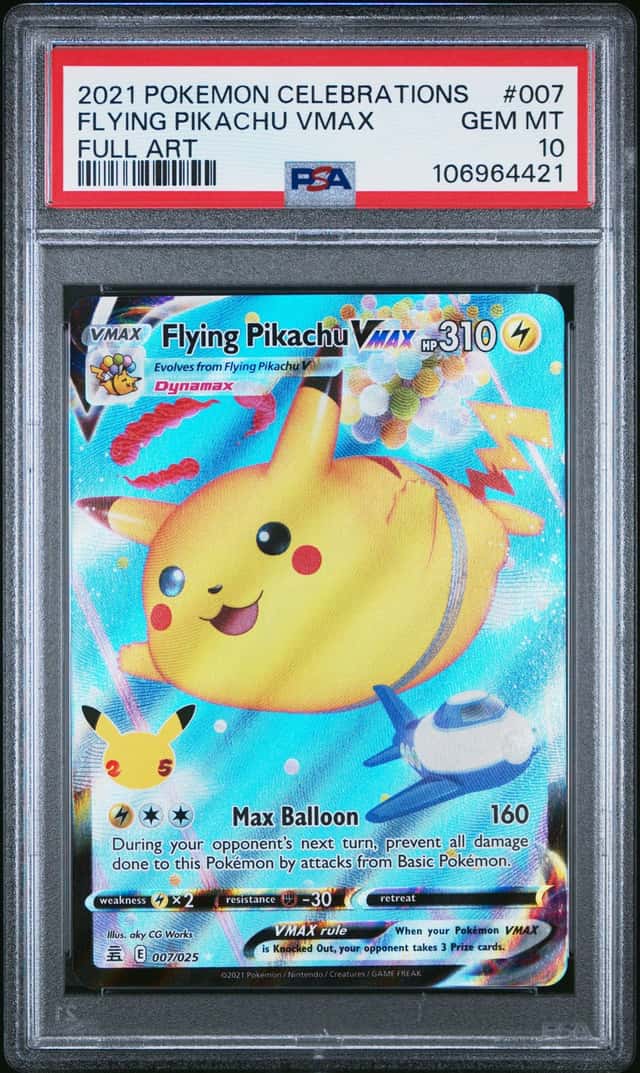 2021 Pokemon FLYING PIKACHU VMAX #007/025 Celebrations Ultra Rare English PSA 10