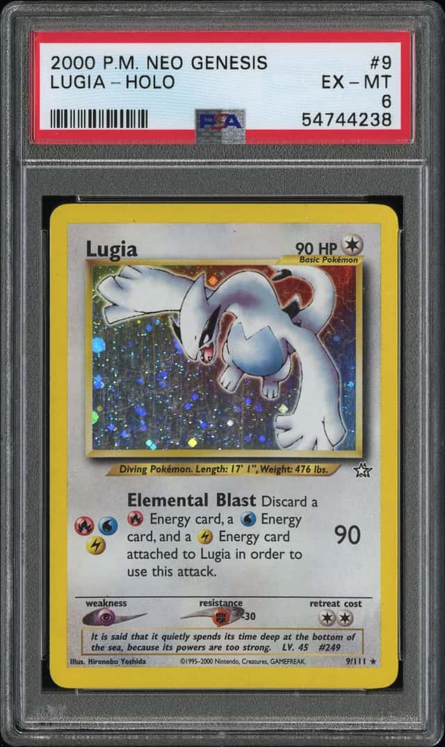 2000 Pokemon Neo Genesis Lugia Holo #9/111 PSA 6