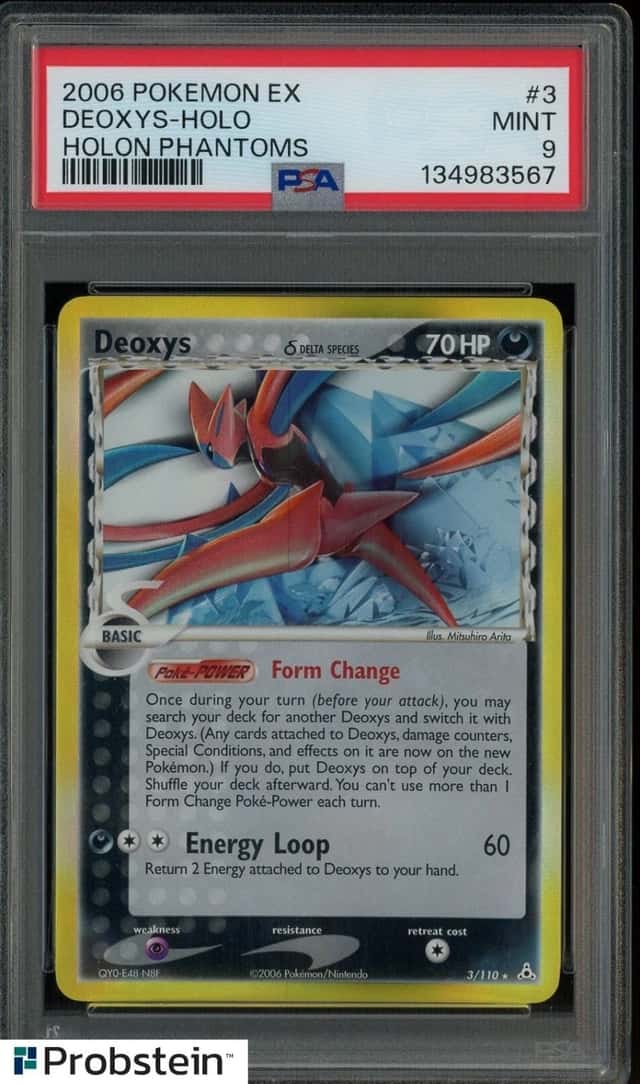 2006 POKEMON EX HOLON PHANTOMS #3 DEOXYS-HOLO HOLON PHANTOMS PSA 9