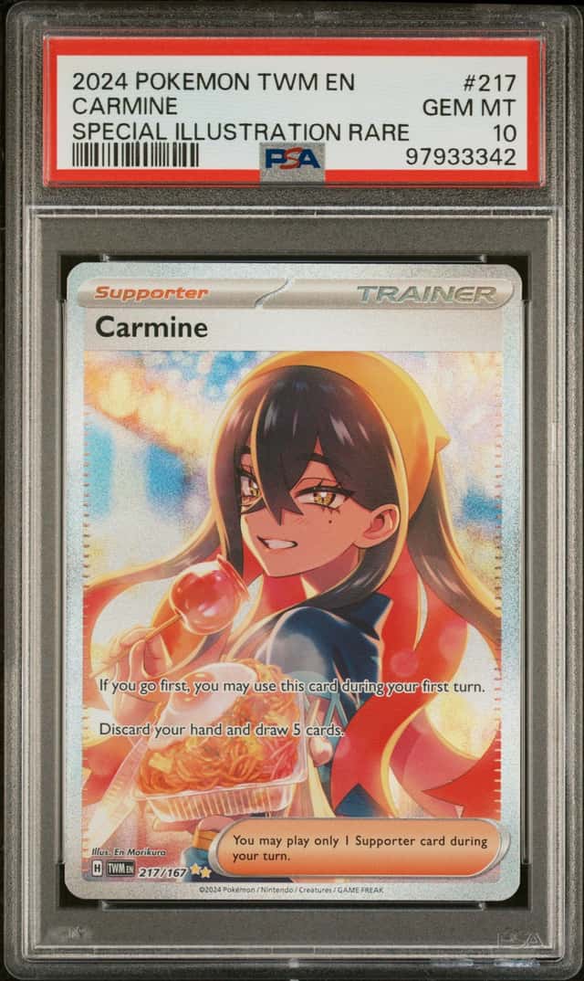 Pokemon Carmine SIR  217/167 Twilight Masquerade PSA 10 pokemon card