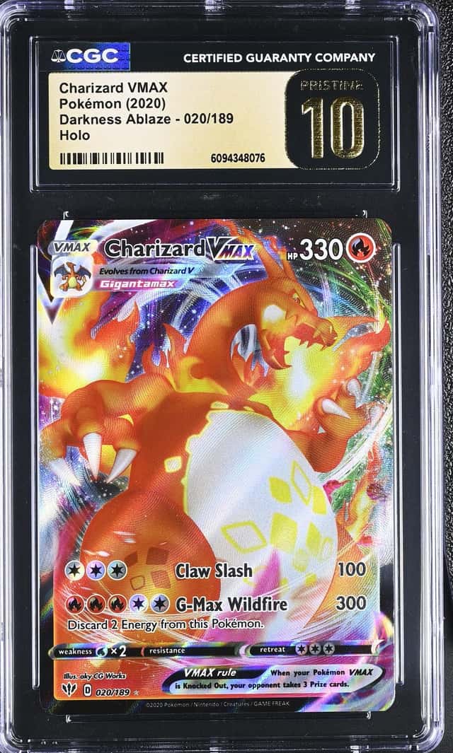2020 Pokemon SWSH Darkness Ablaze 020/189 Charizard VMAX  Rare CGC PRISTINE 10