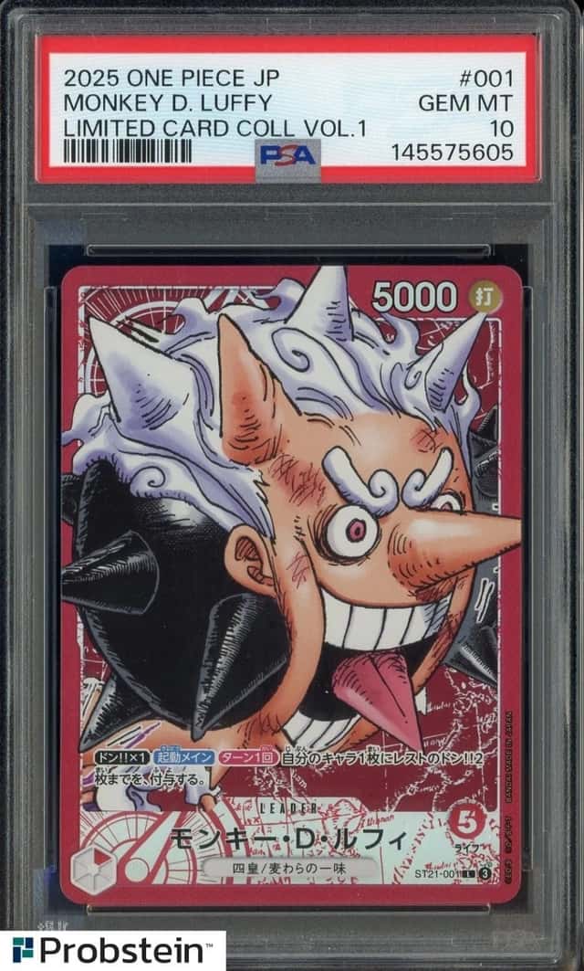 2025 One Piece Japanese Luffy Limited Card Coll PSA 10 #001