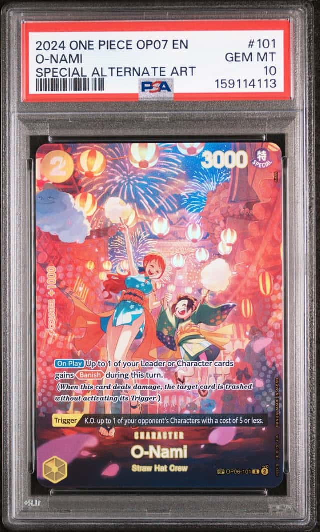 One Piece-O-NAMI (SP)-500 Years Into The Future-(OP06-101)-English-PSA 10-GEM MT