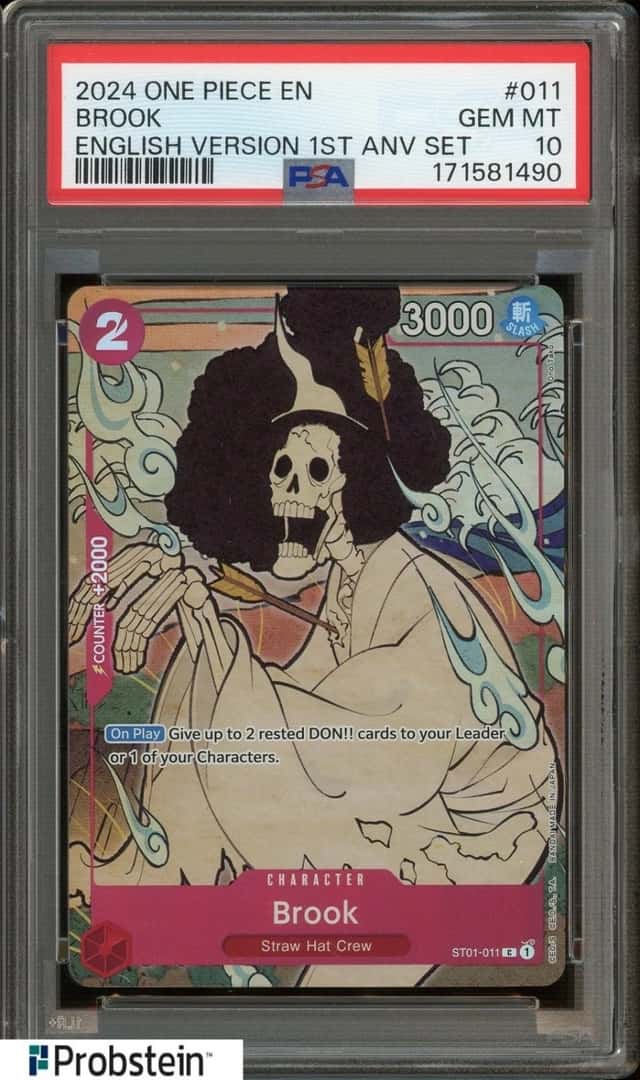 2024 One Piece English Version 1st Anniversary Set #011 Brook PSA 10 GEM MINT