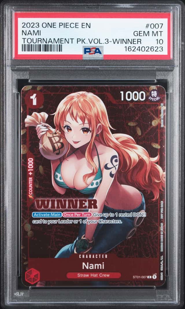 2023 One Piece Championship Celebration Pack Nami Promo #ST01-007 PSA 10