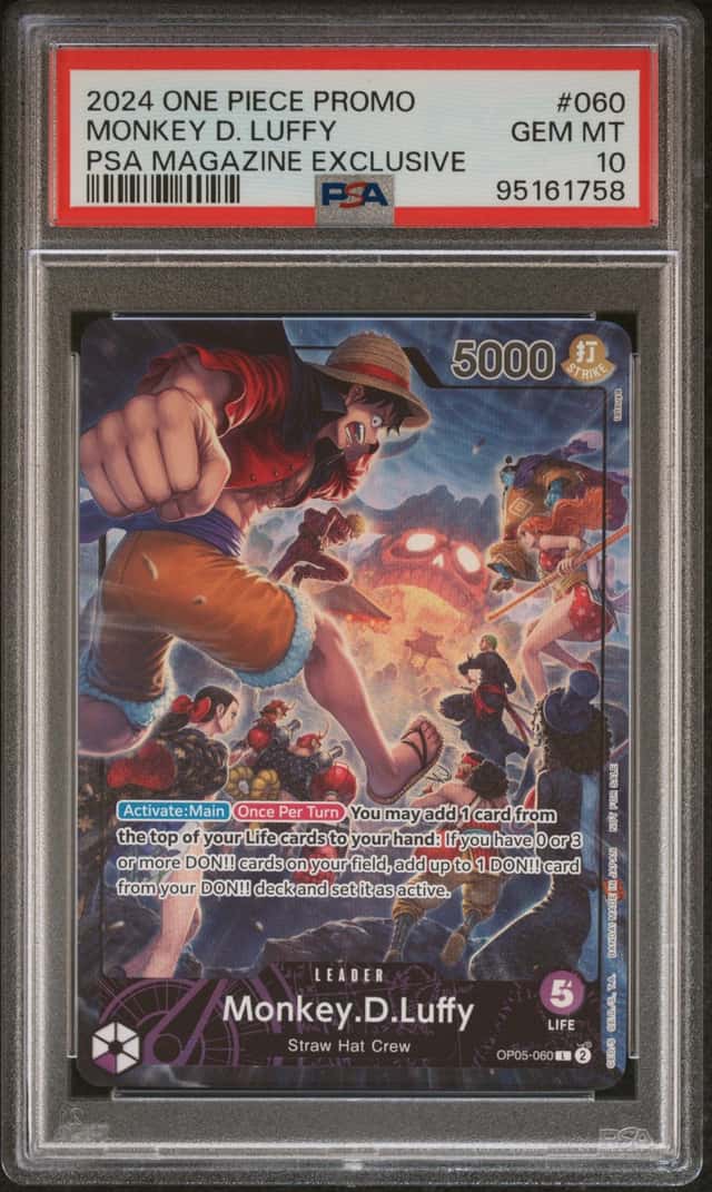2024 One Piece Promo Psa Magazine Exclusive Monkey D. Luffy #OP05060