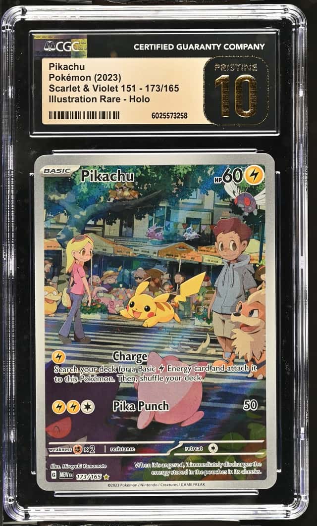 2023 Pokemon Scarlet and Violet 151 Illustration Rare Pikachu #173
