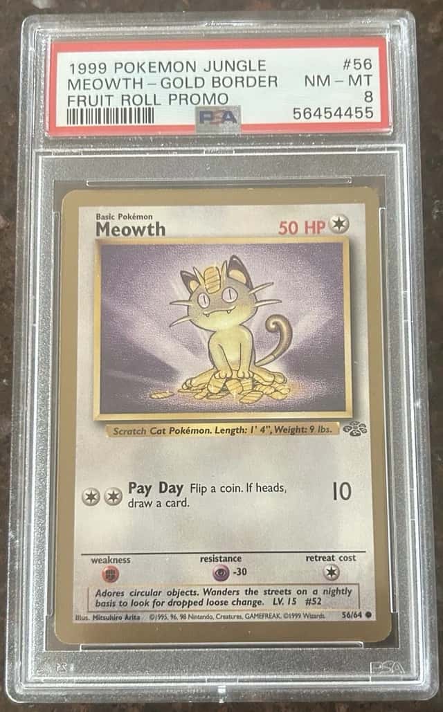 Meowth-Gold Border