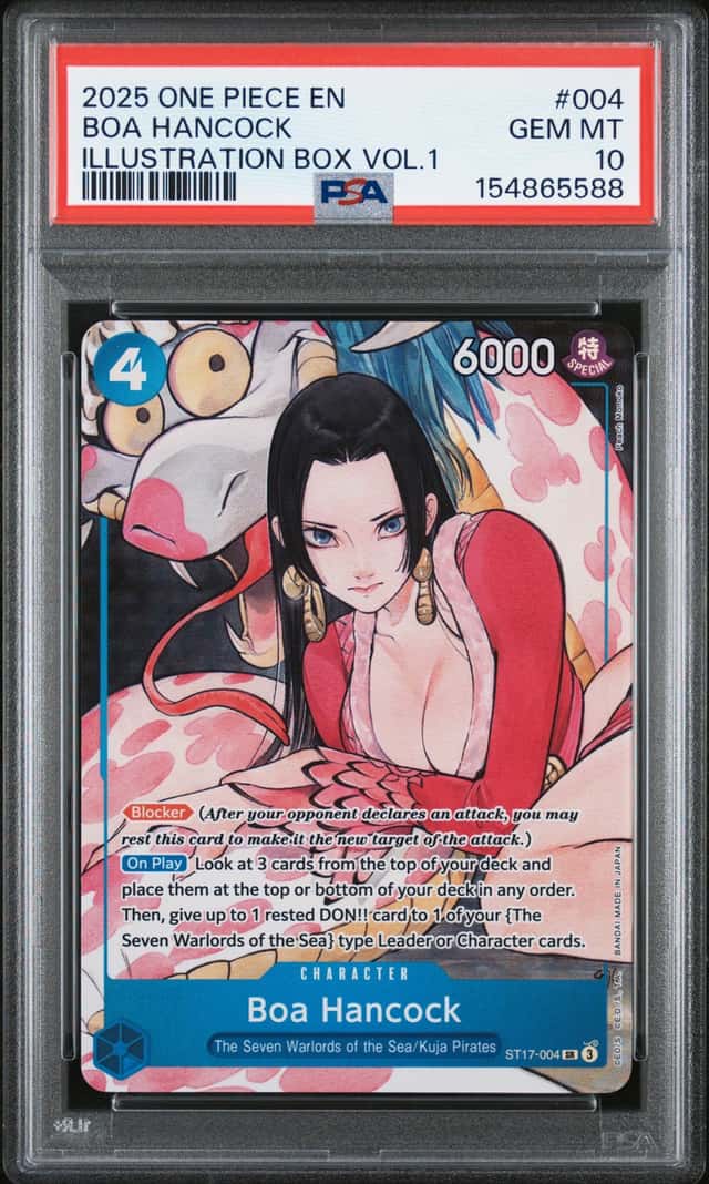 2025 One Piece EN Boa Hancock Illustration Box Volume 1 #004 PSA 10 Gem Mint