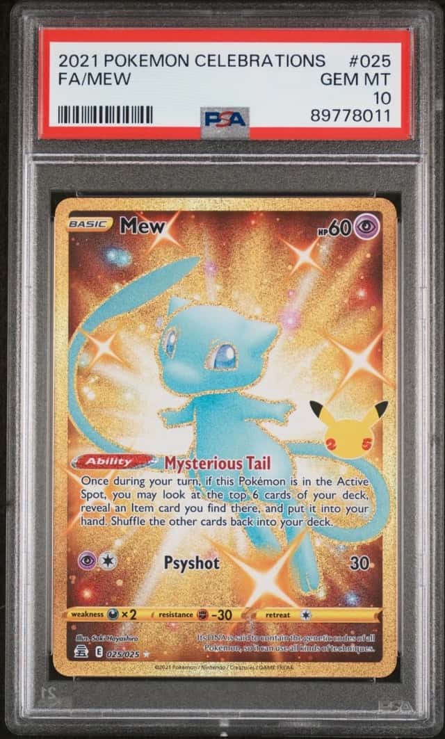 2021 POKEMON FA/MEW CELEBRATIONS #025 PSA 10