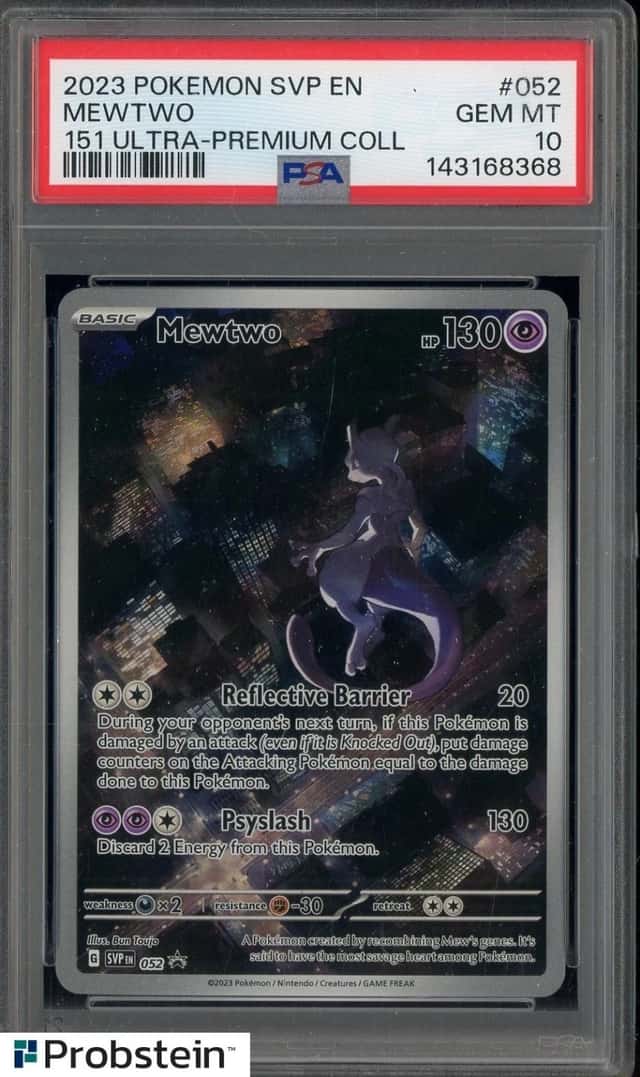 2023 Pokemon SVP EN Promo #052 Mewtwo 151 Ultra Premium Collection PSA 10