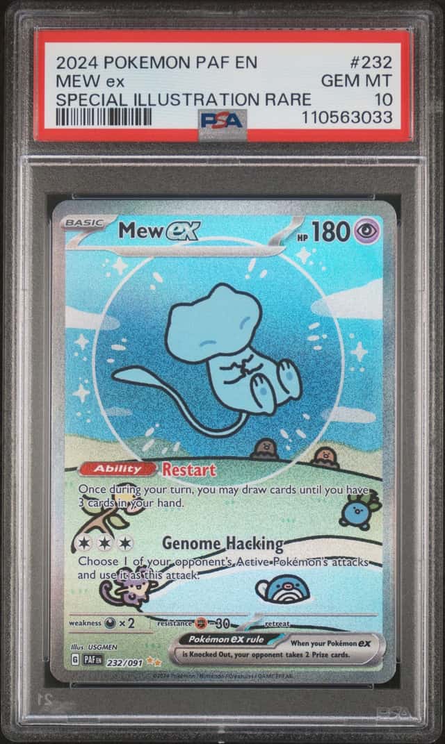 2024 Pokemon Paldean Fates Mew ex #232/091 PSA 10 GEM MINT