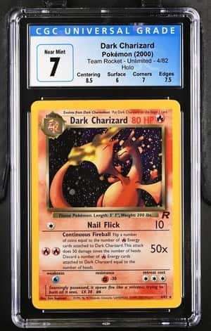 Pokemon Dark Charizard Team Rocket CGC 7 4/82 Holo