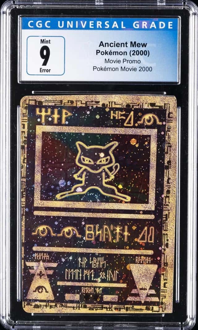 2000 POKEMON MOVIE 2000 PROMO MISCUT/MISPRINT ERR ANCIENT MEW CGC 9
