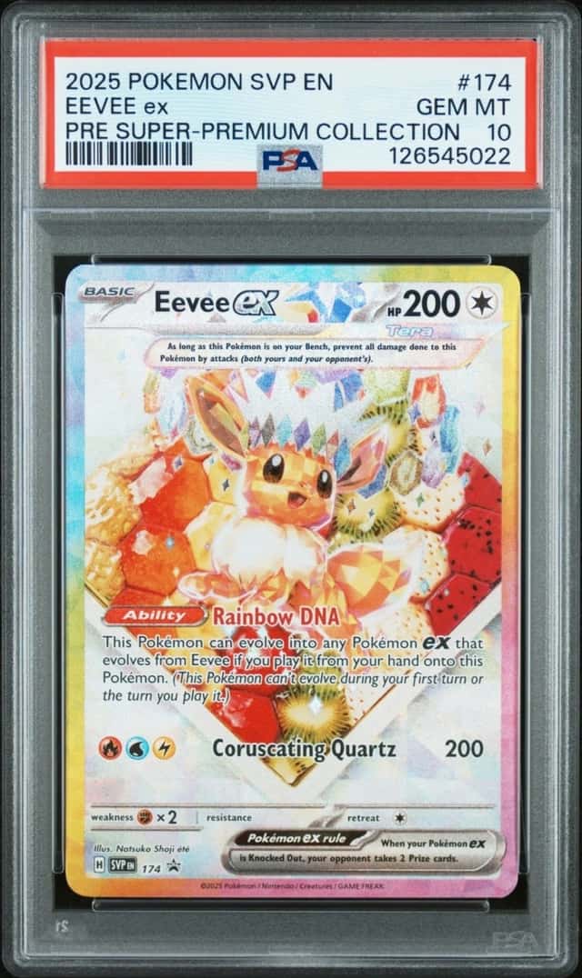 2025 POKEMON SVP EN-SV BLACK STAR PROMO #174 EEVEE GEM MINT PSA 10