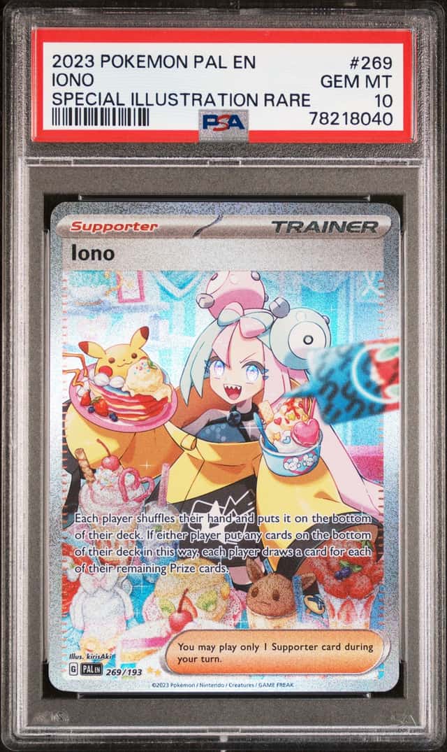 Iono Special Illustration Rare Paldean Evolve 269/193 , PSA 10 Pokémon Card