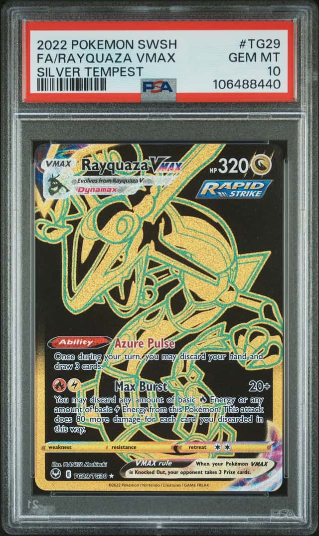 Rayquaza VMAX PSA 10 Silver Tempest TG29/TG30 Pokémon Card Gem Mint