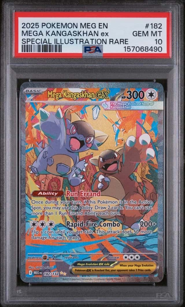 2025 POKEMON MEGA EVOLUTION SPECIAL ILLUSTRATION RARE MEGA KANGASKHAN EX PSA 10