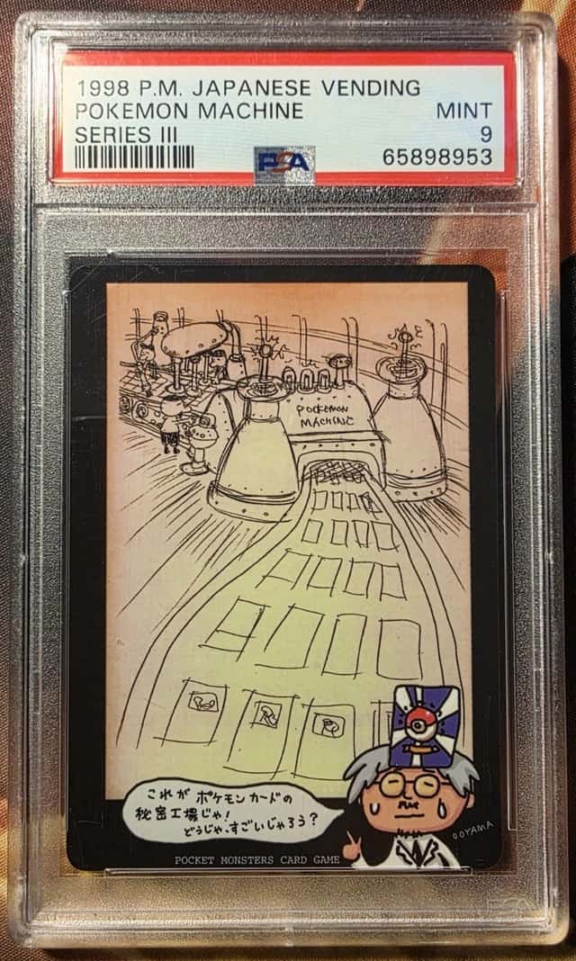 Pokemon Machine Series III 1999 Japenese Vending Graded PSA MINT 9