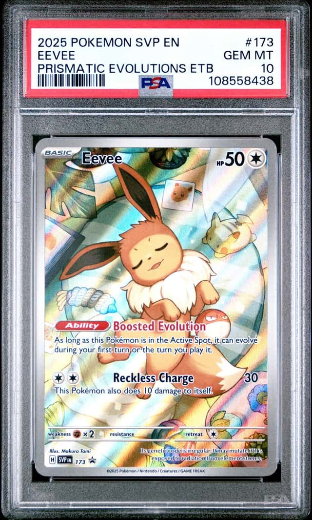 Pokemon Eevee Sv Black Star Promo 173/131 Prismatic Evolutions ETB PSA 10