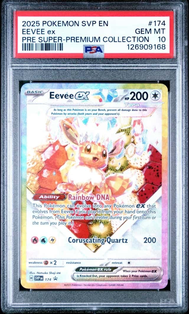 Pokemon Eevee ex Promo 174/131 Prismatic Evolutions Super Premium Coll. PSA 10