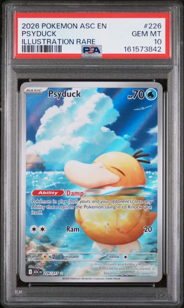2026 POKEMON ASC EN-ASCENDED HEROES ILLUSTRATION RARE #226 PSYDUCK PSA 10