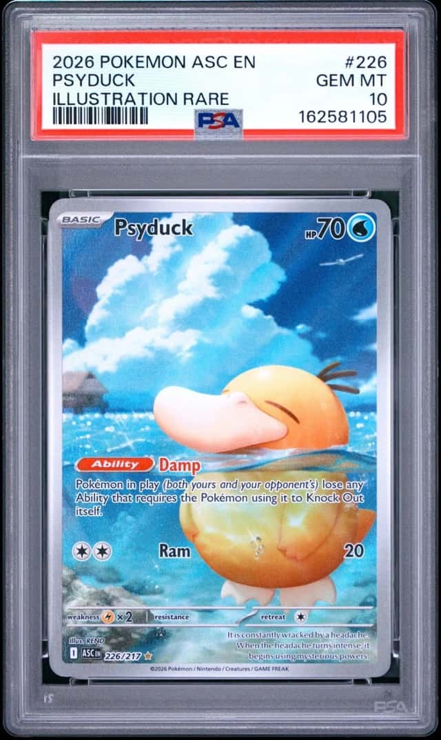 2026 POKEMON ASC EN-ASCENDED HEROES ILLUSTRATION RARE #226 PSYDUCK PSA 10