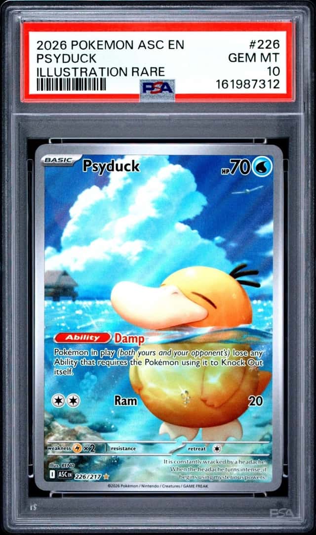 2026 POKEMON ASC EN-ASCENDED HEROES ILLUSTRATION RARE #226 PSYDUCK PSA 10