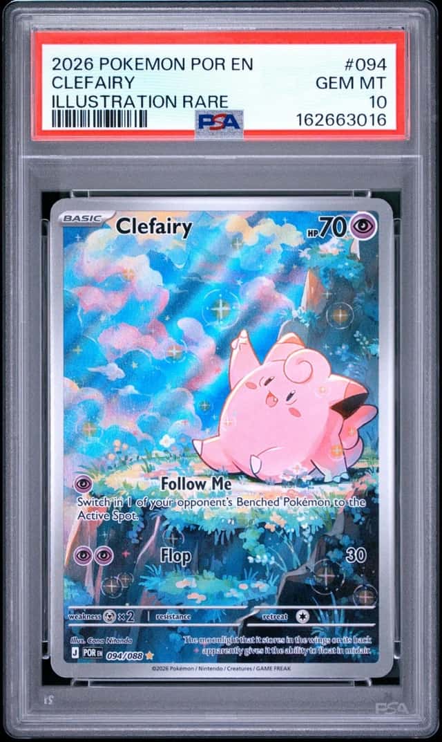 2026 POKEMON POR EN-PERFECT ORDER ILLUSTRATION RARE #094 CLEFAIRY PSA 10