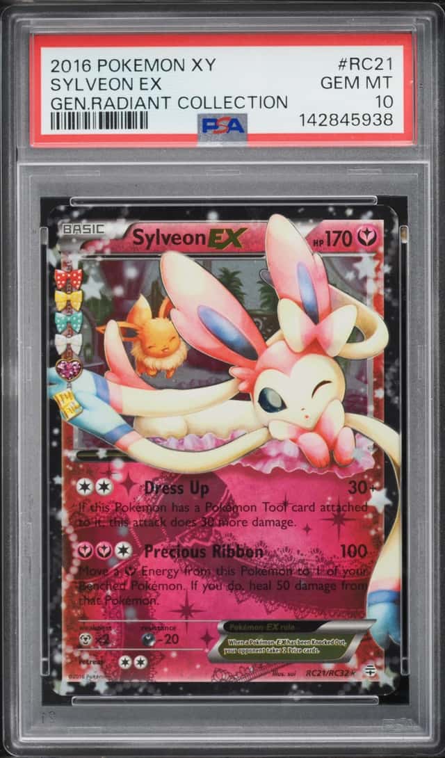 2016 Pokemon XY Generations Radiant Collection Holo Sylveon EX #RC21 PSA 10 GEM MINT