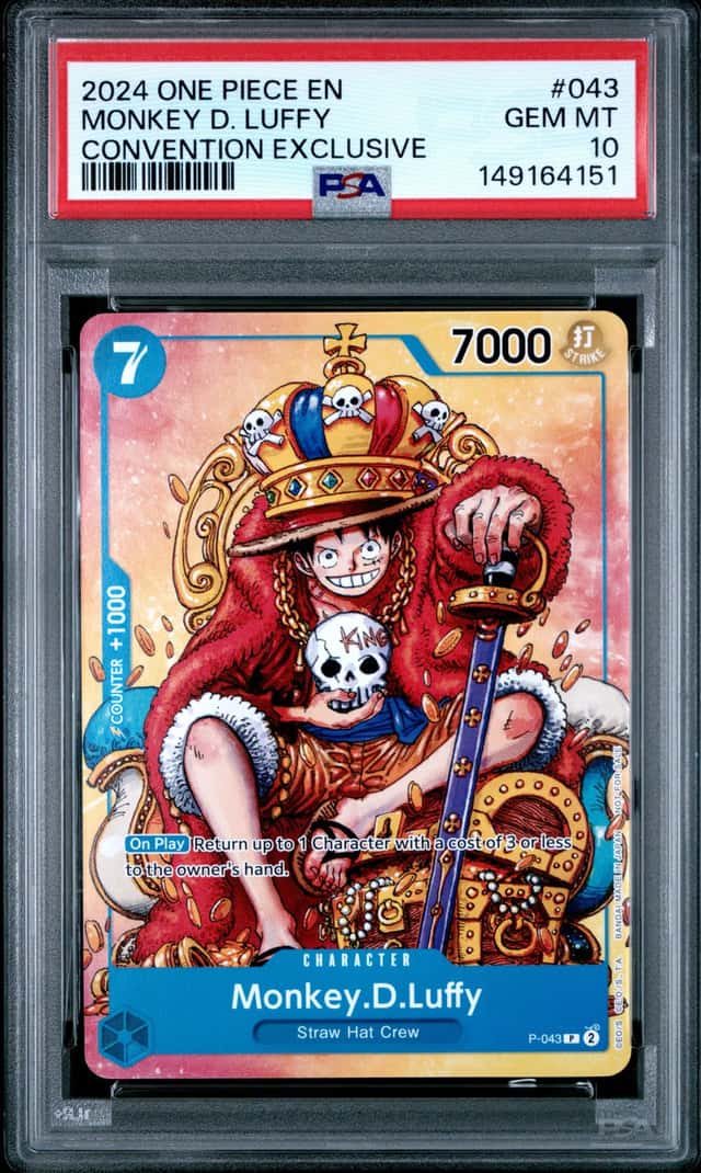 2024 One Piece Promo Convention Exclusive Monkey D. Luffy #P-043 PSA 10 GEM MINT
