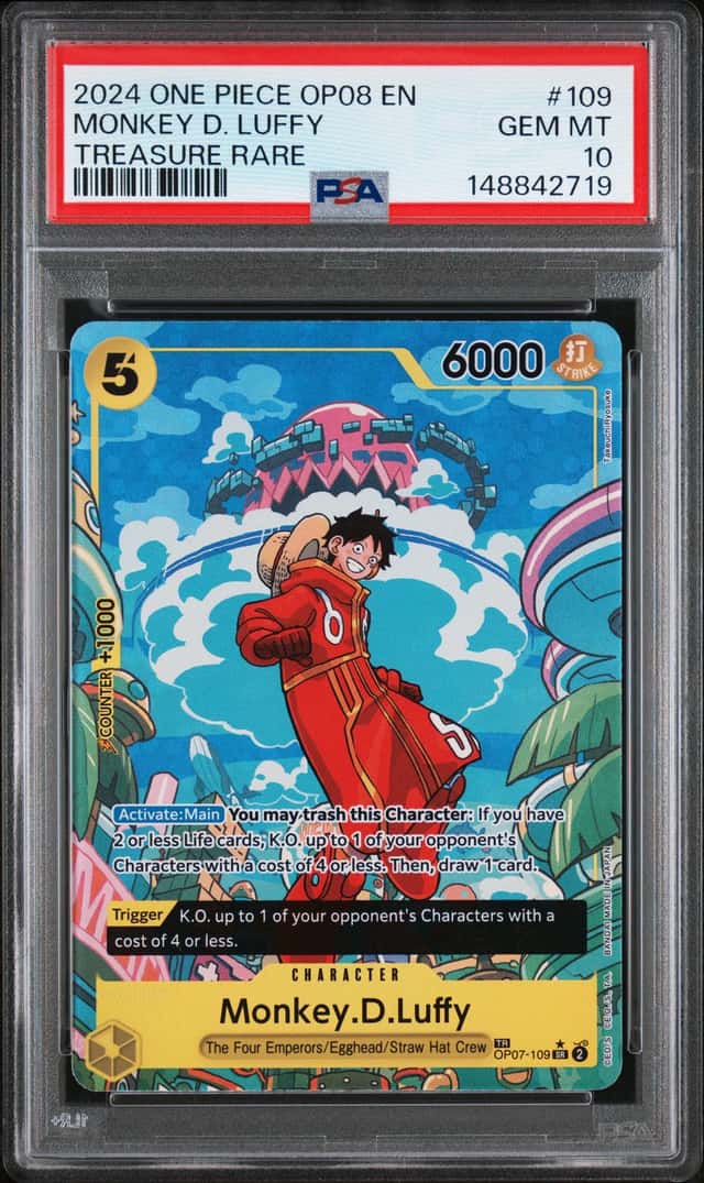 2024 One Piece Two Legends Treasure Rare Monkey D Luffy #OP07109