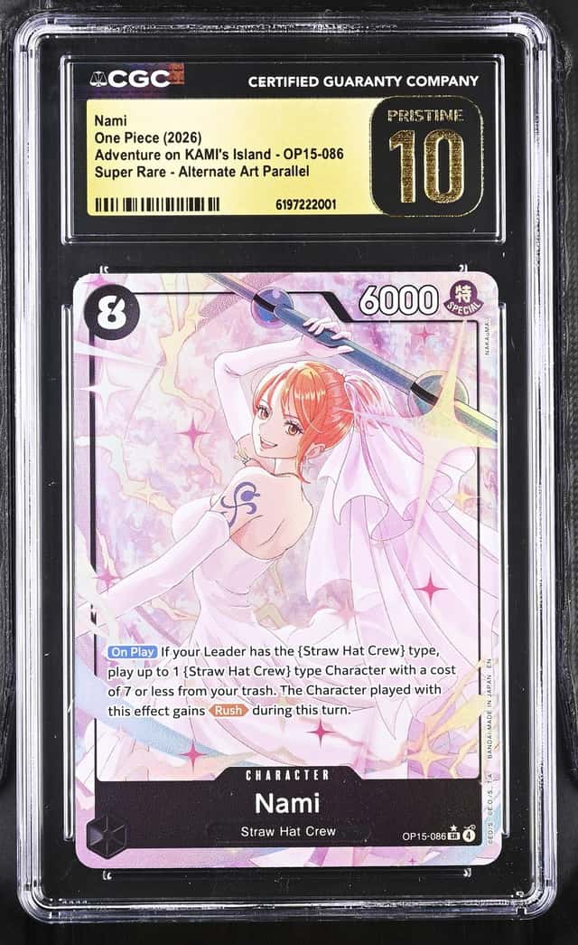 One Piece Nami OP15-086 2026 Alt Art SR CGC 10 Pristine 